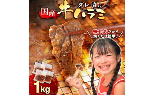 国産 特製たれ漬 牛ハラミ サガリ １kg JX003-4