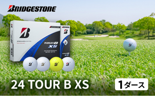 ゴルフ 24 TOUR BXS　1ダース ゴルフボール ボール ブリヂストン ダース セット 【パールホワイト(PW）】 [№5689-7471]0800