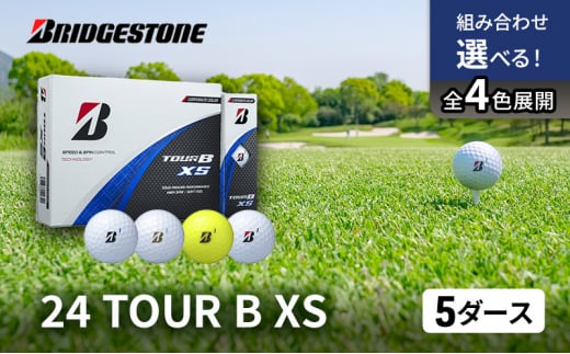 ゴルフ 24 TOUR BXS　5ダース ゴルフボール ボール ブリヂストン ダース セット 【パールホワイト(PW）5ダース】  [№5689-7504]0804|【市原市】ブリヂストンスポーツセールスジャパン株式会社(両国物流)