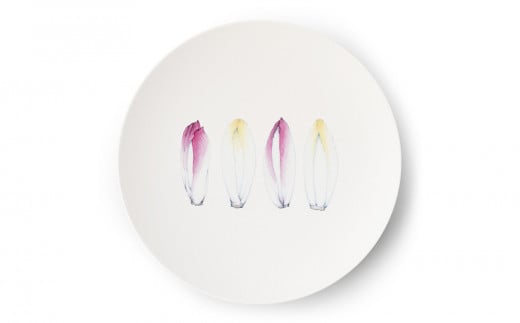 [伊万里焼/畑萬陶苑]Restaurant MAISON(Paris)φ29cm Plate[Chicory]