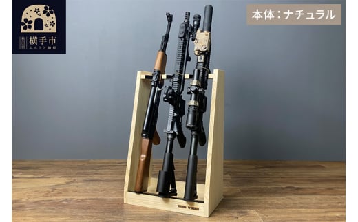 ハンドガンラック wood かわいらしい works製 ガンスタンド 木製ガンラック 値下げ