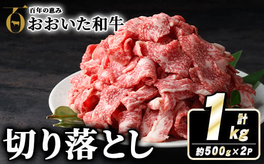 おおいた和牛切り落とし(計1kg・500g×2P) 牛肉 お肉 ウデ モモ バラ 切り落とし 切り落し 切落し こま切れ すき焼き 肉じゃが おおいた和牛 和牛 霜降り【110201001】【吉野】 263775 - 大分県宇佐市