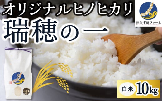 みずほファーム オリジナルヒノヒカリ「瑞穂の一」白米10kg 2024年10月20日より順次出荷予定 264351 - 福岡県うきは市