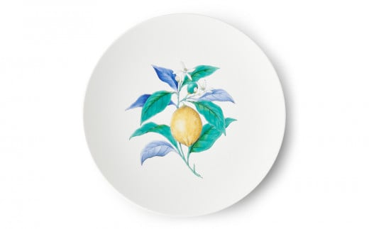 [伊万里焼/畑萬陶苑]Restaurant MAISON(Paris)φ29cm Plate[Lemon]