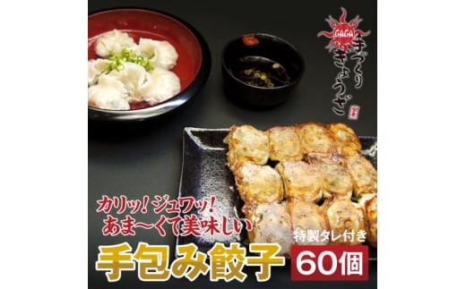 餃子 麺屋 我ガ (GAGA) オリジナル餃子 60個 特製タレ付き ぎょうざ 惣菜 レトルト ※配送不可：離島