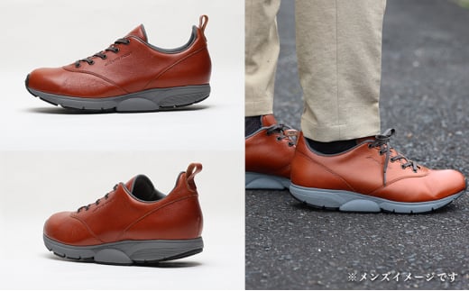 MIDFOOT ( ミッドフッド ) 紳士靴 レザースニーカー MF002JM ( ブラウン ) 4E　【 ファッション 靴 シューズ スニーカー  メンズ 】 【 お洒落 レザーシューズ オイルレザー 快適 履き心地 】 [№5990-0750]