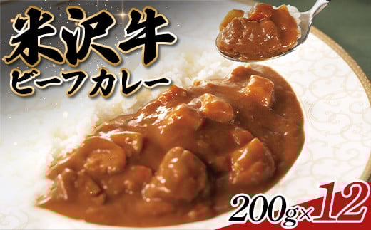 米沢牛ビーフカレーセット 200g×12 F2Y-0945 276012 - 山形県山形県庁