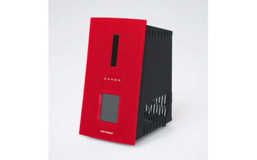 【黒赤】ZONER ZA-01 カラー オゾン発生器 全15色　／ 約3~90畳まで　タッチパネル式　タイマー機能付　チャイルドロック　脱臭　除菌　消臭　電化製品　家電 【86-03BR】