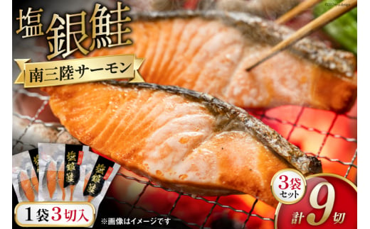 鮭 切り身 塩銀鮭パック 3切×3袋 計9
