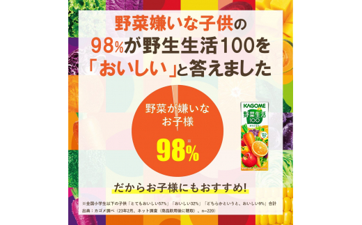 長野県富士見町のふるさと納税 【定期便 8ヶ月】 カゴメ野菜生活100オリジナル 48本×8回