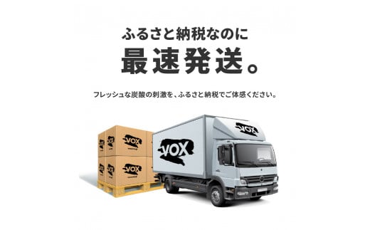 山梨県富士吉田市のふるさと納税 VOX バナジウム 強炭酸水 500ml 24本(コーラフレーバー)