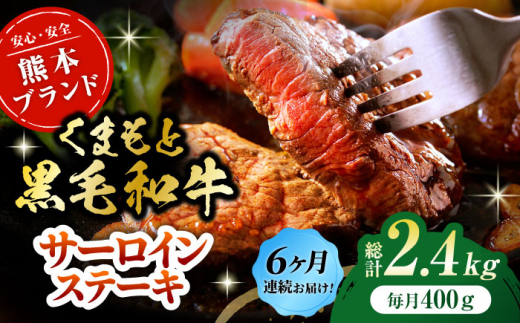 【6回定期便】黒毛和牛サーロイン ステーキ用 約400g（約200g×2枚）【吉里精肉】 [ZEW067]