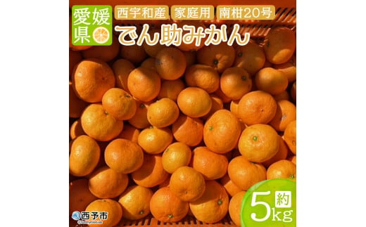 愛媛県西宇和産　でん助みかん（温州みかん）５kg　ご家庭用