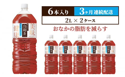 定期便 3ヶ月 サントリー烏龍茶OTPP（機能性表示食品）2L×6本 2箱 ペットボトル 1375303 - 神奈川県綾瀬市