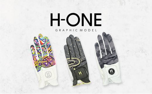 [№4631-6048]2604ゴルフ用手袋（メンズ左手用）H-ONE Graphic (エイチ-ワン グラフィック) 24cm/ペンキ