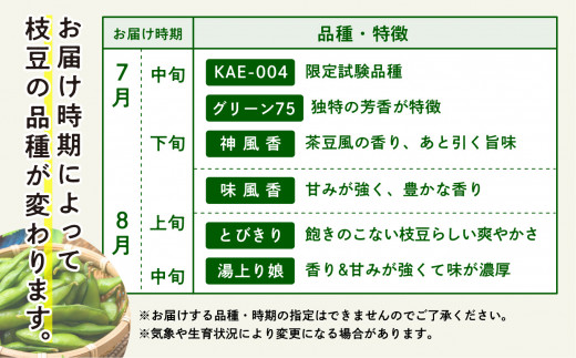 秋田県潟上市のふるさと納税 【令和6年産】枝豆 3kg 個包装 （A品）