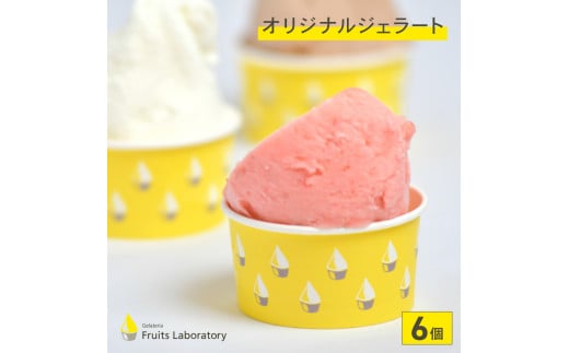 オリジナルジェラート ６カップ 【Gelateria Fruits laboratory 】 gf00001 1386125 - 宮城県塩竈市