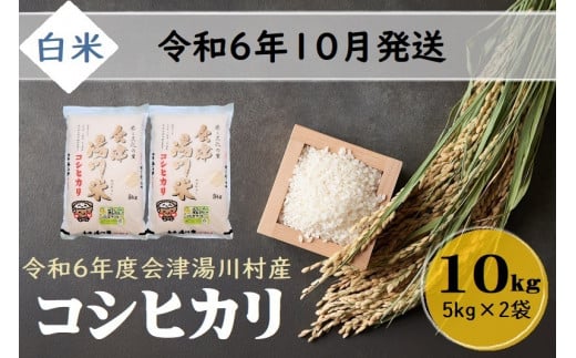 14【先行予約】令和6年産 新米 会津 湯川村産コシヒカリ 精米(白米)60kg(5kg×2袋)【全6回 定期便】 / 福島県湯川村 |  セゾンのふるさと納税