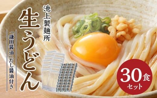 本家　池上製麺所　生うどん30食（鎌田醤油