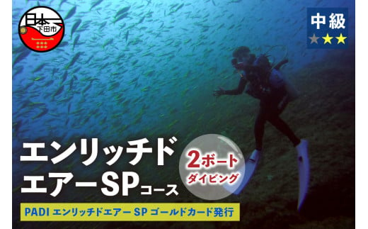 静岡県下田市のふるさと納税 ＜ドラゴンレディ＞エンリッチドエアーSPコース&2ボートダイビング