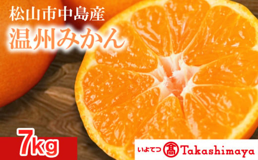 【2024年12月から発送】松山市 中島産 温州みかん 約7kg |  先行予約 蜜柑 ミカン みかん 甘い 柑橘  人気 お取り寄せ  期間 数量 限定 愛媛 松山 588540 - 愛媛県松山市