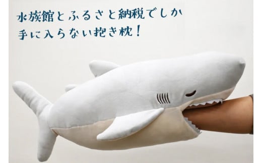 ホホジロザメ 抱き枕 アクアワールド 大洗 オリジナル かむかむズ ぬいぐるみ サメ グッズ 茨城 水族館 さめ 鮫 限定 - 茨城県大洗町｜ふるさとチョイス  - ふるさと納税サイト