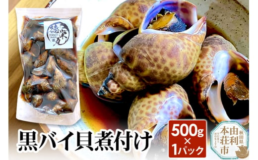 黒バイ貝煮付け 500g 844387 - 秋田県由利本荘市