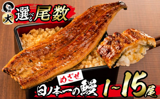 [尾数が選べる!]うなぎ生産量日本一の鹿児島県産!日ノ本一の鰻の蒲焼き[大]1尾〜15尾!うなぎ 鰻 ウナギ 1尾 2尾 3尾 5尾 7尾 15尾 蒲焼き かばやき 冷凍 うな重 ひつまぶし タレ 山椒