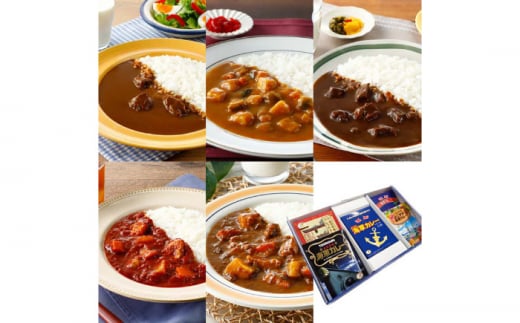 カレーの街よこすか名店 5種食べ比べプレミアムBOX 200g×4 180g×1 カレー 海上自衛隊カレー海軍カレー 横須賀 名店 食べ比べ 神奈川 レトルト 非常食 保存食 [横須賀商工会議所 おもてなしギフト事務局(株式会社調味商事)] [AKAQ007]