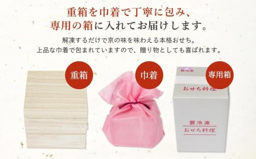 京都府京都市のふるさと納税 【京菜味 のむら】《数量限定》2025年 おせち 花籠一段（一段重・1人前）