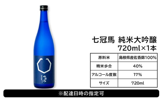 純米大吟醸 七冠馬：720ml×1本