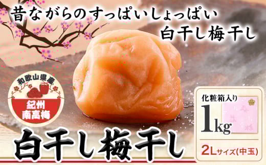 梅干し 白干し 梅干し 1kg 中玉 2L 和歌山県産 株式会社とち亀物産 [30日以内に出荷予定(土日祝除く)] 和歌山県 日高町 梅 うめ 白干し 梅干し うめぼし 紀州南高梅 漬物 漬け物 ごはんのお供