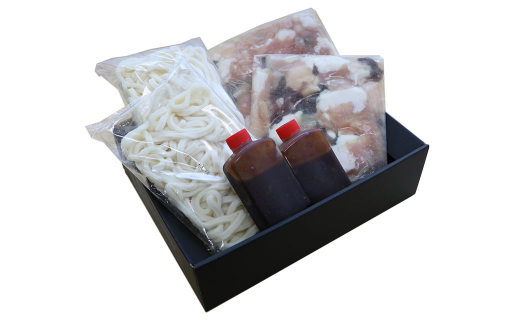 【6ヶ月毎2回定期便】 ホルモン鍋セット 計2セット（1セット✕2回） ホルモン 牛内臓肉 炒め煮 うどん 200g✕2パック