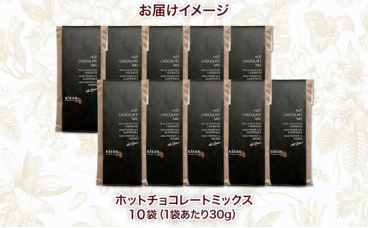 北海道 ホットチョコレートミックス 10袋 10杯 セット ホットチョコレート チョコレート チョコ ココア ホットドリンク 個包装 人気 グルメ  お取り寄せ ギフト プレゼント 贈答品 冷蔵 お取り寄せ 送料無料 倶知安町 - 北海道倶知安町｜ふるさとチョイス - ふるさと納税サイト