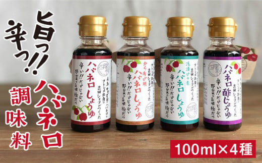 ハバネロ 調味料 100ml 4本 セット《糸島》【シェフのごはんやさん四季彩】【いとしまごころ】[ACC014] 398008 - 福岡県糸島市