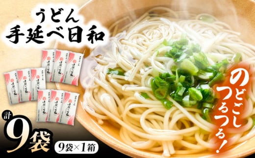 【スピード配送】手延べ日和 うどん 250g×9袋 / 乾麺 麺 手延べうどん / 南島原市 / 舘製麺所 [SCE009] 1342448 - 長崎県南島原市