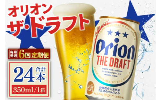 【6ヶ月定期便】〈オリオンビール社より発送〉ザ・ドラフト(350ml×24本)(AB002)