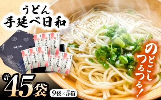 手延べ日和 うどん 250g×9袋 5箱セット / 乾麺 麺 手延べうどん / 南島原市 / 舘製麺所 [SCE007] 1342446 - 長崎県南島原市