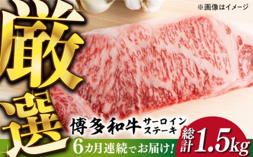 【全6回定期便】【厳選部位使用！】博多和牛A5サーロインステーキ250g×1枚《築上町》【株式会社MEAT PLUS】 牛肉 肉 [ABBP046] 66000円 