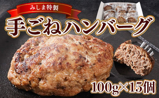 みしま特製 手ごねハンバーグ100g×15個　BI005 329340 - 福岡県粕屋町