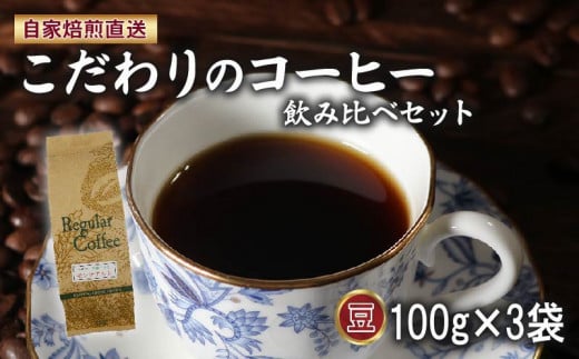 コーヒー豆 100g×3袋 ロイヤルブレンド マウンテンブレンド 今月の スペシャルティ 珈琲 の 詰め合わせ セット サン珈琲 自家焙煎 コーヒー 豆 ドリップコーヒー レギュラーコーヒー ブレンドコーヒー 焙煎 直送 大阪府 松原市 752411 - 大阪府松原市