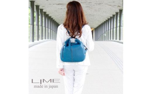 LIME（ライム)　本革 3way レザーリュック　ネイビー 1401862 - 香川県高松市