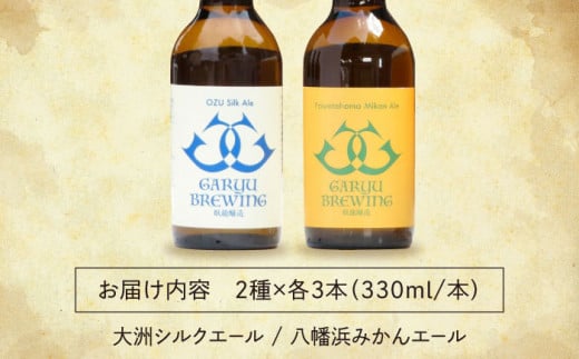 臥龍クラフトビール（愛媛県南予Ver.）2種計6本セット