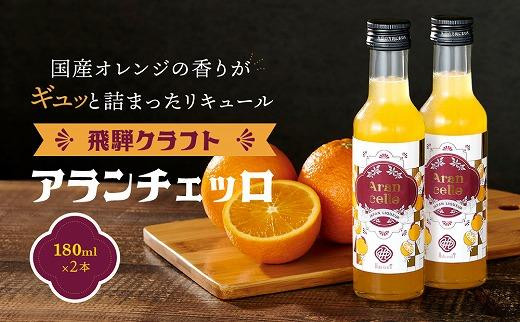 飛騨クラフト アランチェッロ 180ml 2本セット 有限会社森瓦店 MM008