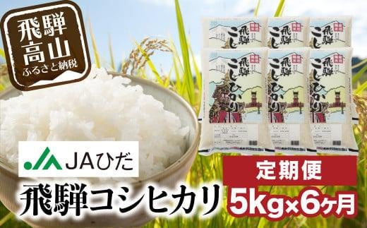 【定期便 6ヶ月】（全6回）令和6年度産 飛騨コシヒカリ 白米 5kg | こしひかり 飛騨こしひかり お米 コメ 精米 飛騨産 飛騨高山 JAひだ GS100