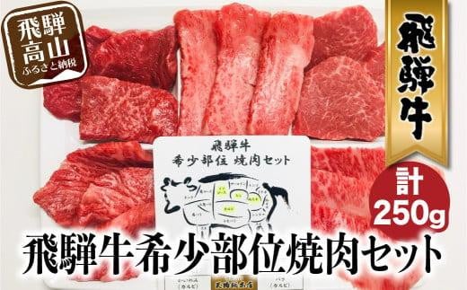 飛騨牛 希少部位 焼肉 盛り合わせ 250g 5種食べ比べ ( ヒレ / ロース / もも など ) A5等級 肉      焼肉セット 食べ比べ  天狗総本店  贈答   飛騨高山  BP015 586716 - 岐阜県高山市