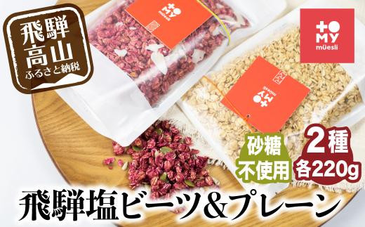 シュガーフリー ミューズリー 甘酒＆塩ビーツ シリアル グラノーラ オートミール オーツ麦 お菓子 朝食 おやつ 砂糖不使用 小麦粉不使用 低GI食品 低GI 添加物保存料不使用  飛騨高山  BS014 588600 - 岐阜県高山市