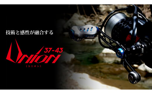 【シルバー×レッド】UNION ユニオン 37-43（シマノS2タイプ） 亀山市/有限会社メガテック リールハンドル カスタムハンドル 国産 [AMBB025-4] 660206 - 三重県亀山市