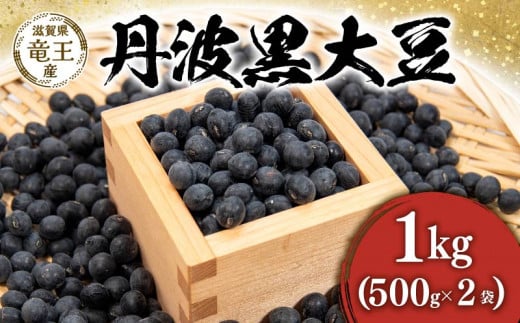 【 先行予約 】令和6年産 黒豆 予約 丹波黒 1kg ( 500g × 2袋 ) 豆 滋賀県 竜王町 国産 農家直送 丹波黒大豆  2024年産 国産 農家直送 産地直送 送料無料 1417605 - 滋賀県竜王町