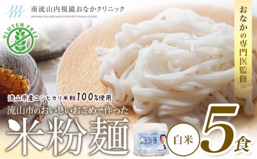 米粉麺 国産 流山のおいしいおこめで作った米粉麺 1食120g 5食 単発 グルテンフリー 米粉 お米の麺 パスタ ラーメン 中華 そうめん アレルギー対応 麺 米粉 常温 長期保存 千葉県 流山市 こしひかり ライスヌードル ヘルシー 1144168 - 千葉県流山市